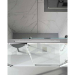 Samo Paroi douche coulissante 2 panneaux 117-121cm Droite Cee Art SP Kobleo