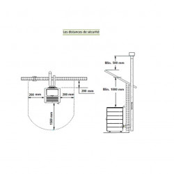 Solzaima Poêle à granulés Europa noire 6,1kW wifi Solzaima Kobleo