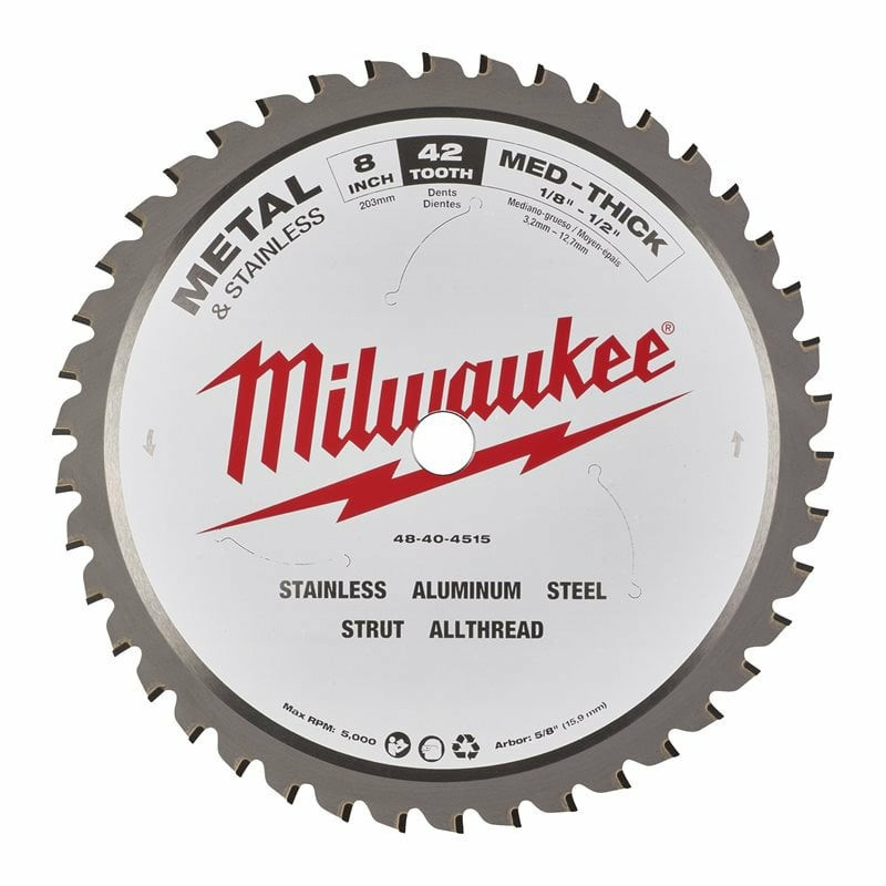 Milwaukee Lame de scie circulaire à métaux 203x15,87mm 42 dents Milwaukee Kobleo