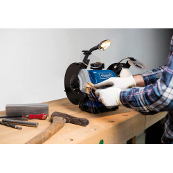 Scheppach Touret à meuler 550W (moteur induction) BG200 AL Scheppach Kobleo Scheppach Touret à meuler 550W (moteur induction) BG200 AL Scheppach Kobleo