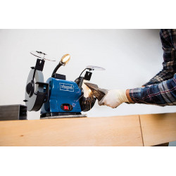 Scheppach Touret à meuler 550W (moteur induction) BG200 AL Scheppach Kobleo Scheppach Touret à meuler 550W (moteur induction) BG200 AL Scheppach Kobleo
