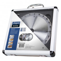 Scheppach Ensemble de 3 lames carbue D210x30/25.4x2.2mm Z24/48/60 Scheppach Kobleo