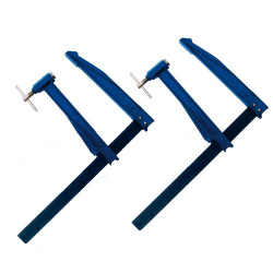 Leman 2 Serre-joints à pompe saillie large 300mm section 40x10mm Leman Kobleo