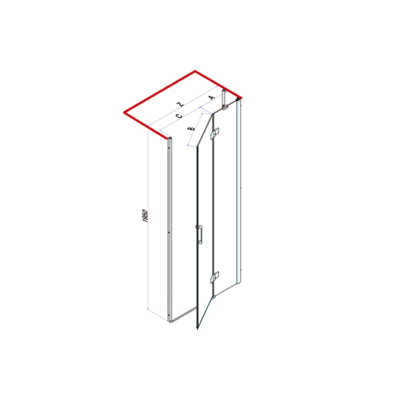 Samo Paroi douche panneau pivotant 1005-104cm Droite GRAND POLARIS Kobleo Samo Paroi douche panneau pivotant 1005-104cm Droite GRAND POLARIS Kobleo