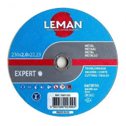 Leman Lot de 25 disques à tronçonner métaux D230x22,23x2,5mm Leman Kobleo