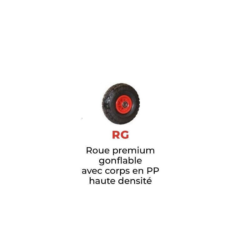 Stockman Diable HT300/LUK2-RG bavette fixe et repliable 300kg roues gonflables Kobleo Stockman Diable HT300/LUK2-RG bavette fixe et repliable 300kg roues gonflables Kobleo