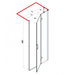 Samo Paroi douche panneau pivotant 1005-104cm Gauche GRAND POLARIS Kobleo