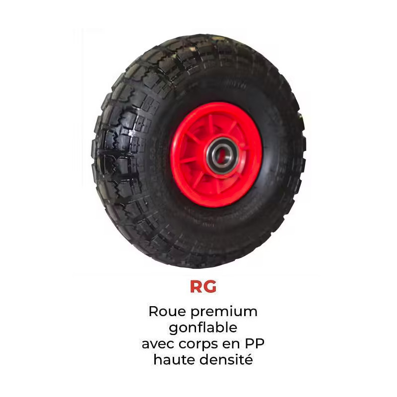 Stockman Diable acier HT200/SH-RG une main 200kg roues gonflables Kobleo Stockman Diable acier HT200/SH-RG une main 200kg roues gonflables Kobleo
