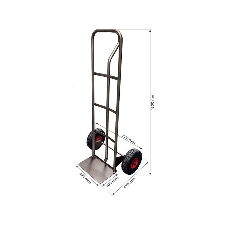 Stockman Diable acier HT200/SH-RINC une main 200kg roues premium increvables Kobleo Stockman Diable acier HT200/SH-RINC une main 200kg roues premium increvables Kobleo