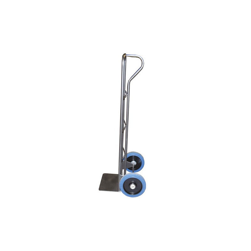 Stockman Diable acier HT200/SH-RSB une main 200kg roues caoutchouc bleu Kobleo Stockman Diable acier HT200/SH-RSB une main 200kg roues caoutchouc bleu Kobleo