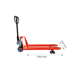 Stockman Transpalette AC25NBN 2.5T roues directrices et boggies polyamide Kobleo