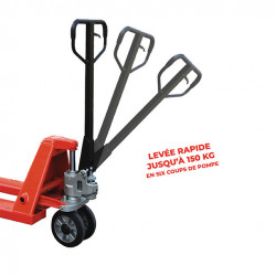 Stockman Transpalette AC25QL/CBV 2.5T roues caoutchouc et boggies polyuréthane Kobleo