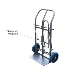 Stockman Diable porte 2 bouteilles SAC200-RG 200kg roues gonflables Kobleo Stockman Diable porte 2 bouteilles SAC200-RG 200kg roues gonflables Kobleo