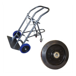 Stockman Diable porte 2 bouteilles SAC200-RSN 200kg roues caoutchouc noir Kobleo