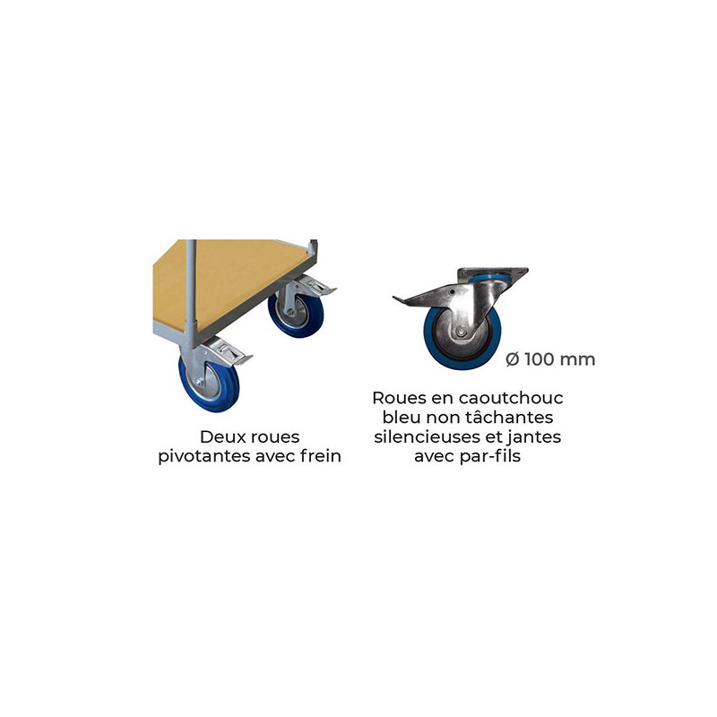Stockman Chariot plateau bois WPG25E 250kg 2 dossiers 3 côtés grillagés petit Kobleo Stockman Chariot plateau bois WPG25E 250kg 2 dossiers 3 côtés grillagés petit Kobleo