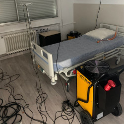 Sovelor Chauffage à air pulsé mobile électrique BUG9 9kW 1400m3/h Kobleo