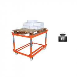 Stockman Rouleur de palette TP1208NH 1000kg hauteur réglable 6 positions Kobleo