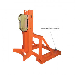 Stockman Pince à fût DG360A plastique ou métallique 360kg Kobleo