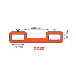 Stockman Pince pour 2 fûts métalliques DG20 440kg Kobleo
