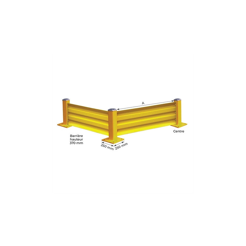 Stockman Poteau et lisse de protection W756 barrière L1980mm Kobleo Stockman Poteau et lisse de protection W756 barrière L1980mm Kobleo