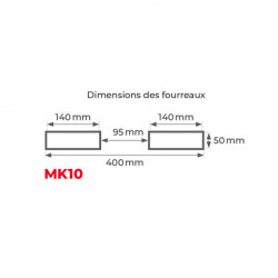 Stockman Potence MK10 pour chariot élévateur 1000kg Kobleo