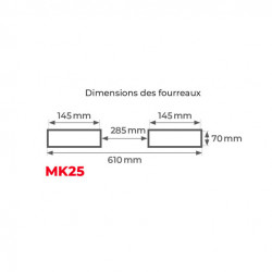 Stockman Potence MK25 pour chariot élévateur 2500kg Kobleo