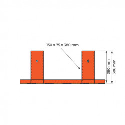 Stockman Protecteur bout de fourches PBF 1000x112mm Kobleo