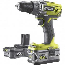 Ryobi Perceuse-visseuse R18DD3-252S 18V 2Ah, 5Ah Li-Ion 2 vitesses Ryobi Kobleo