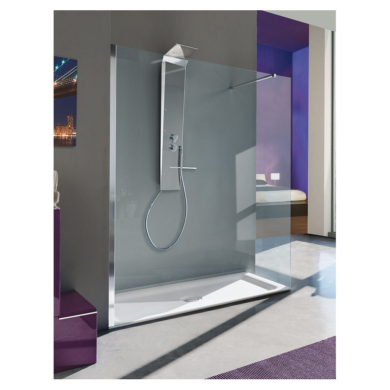 Samo Paroi douche d'angle rectangulaire 158-160cm fixe Open Side Kobleo