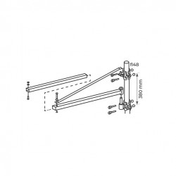 Stockman Potence tournante MF60/75 pour treuil MB 600kg Kobleo