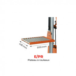 Stockman Plateau à rouleaux E/PR 500x418mm pour gerbeur E Kobleo