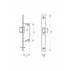 Thirard Serrure à encastrer à rouleau 13919 Thirard Kobleo