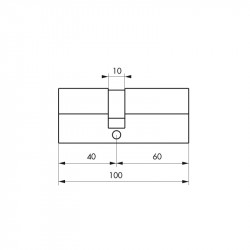 Thirard Cylindre de serrure 16377 40x60mm 3 clés Thirard Kobleo