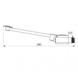 Delabie Robinet instantané de lavabo Monofoot à pédale réglable M1/2 Delabie Kobleo