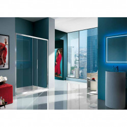 Samo Porte douche coulissante deux panneaux 110-116cm Ht200cm Europa Kobleo