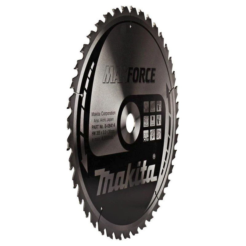 Makita Lame TCT Makforce pour bois 355mm 30x3/2.2mm B-08414 Makita Kobleo Makita Lame TCT Makforce pour bois 355mm 30x3/2.2mm B-08414 Makita Kobleo