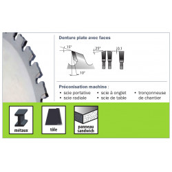 Sidamo Lame carbure Maximetaux 216x2.2x30mm 40 dents Sidamo Kobleo