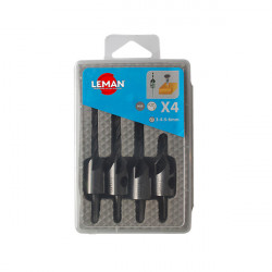 Leman Coffret 4 Mèches à Bois Helicoidales Hss Fraisoirs Kobleo