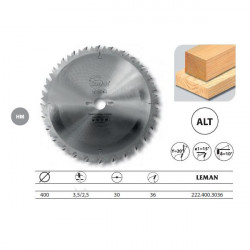 Leman Lame Carbure Debit 400x30x36z Alt. / Anti-Recul / Bois Kobleo