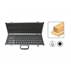 Leman Coffret 5 Mèches Diam12/14/16/18/20 Lt.460 Queue 6 Pans Charpente Kobleo