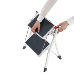 Hailo Marchepied 2 marches extraplat Ht d'accès 225cm blanc Mini Hailo Kobleo