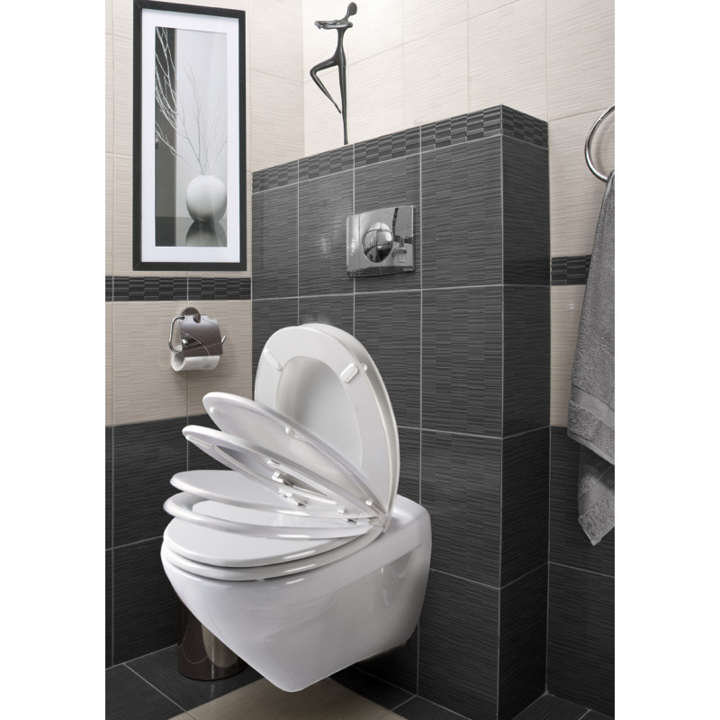 Allibert - Abattant WC blanc standard SERENITY 2 Allibert