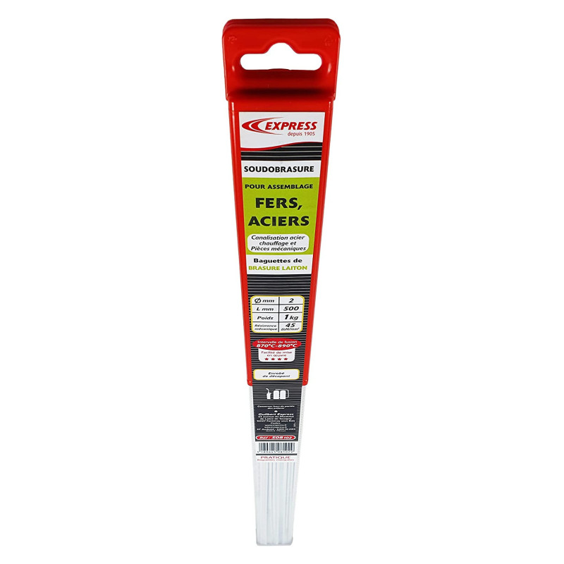 Guilbert Express Baguettes de brasure Express laiton 1Kg D2mm 500mm Guilbert Express Kobleo Guilbert Express Baguettes de brasure Express laiton 1Kg D2mm 500mm Guilbert Express Kobleo