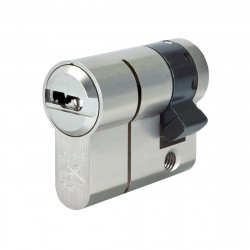 Abus Demi-cylindre P12RPS 30x10mm alu avec 5 clés couleurs réversibles Kobleo