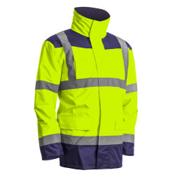 Coverguard Parka 4 en 1 Kanata haute visibilité polyester jaune/marine taille M Kobleo Coverguard Parka 4 en 1 Kanata haute visibilité polyester jaune/marine taille M Kobleo
