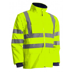 Coverguard Parka 4 en 1 Kanata haute visibilité polyester jaune/marine taille M Kobleo Coverguard Parka 4 en 1 Kanata haute visibilité polyester jaune/marine taille M Kobleo