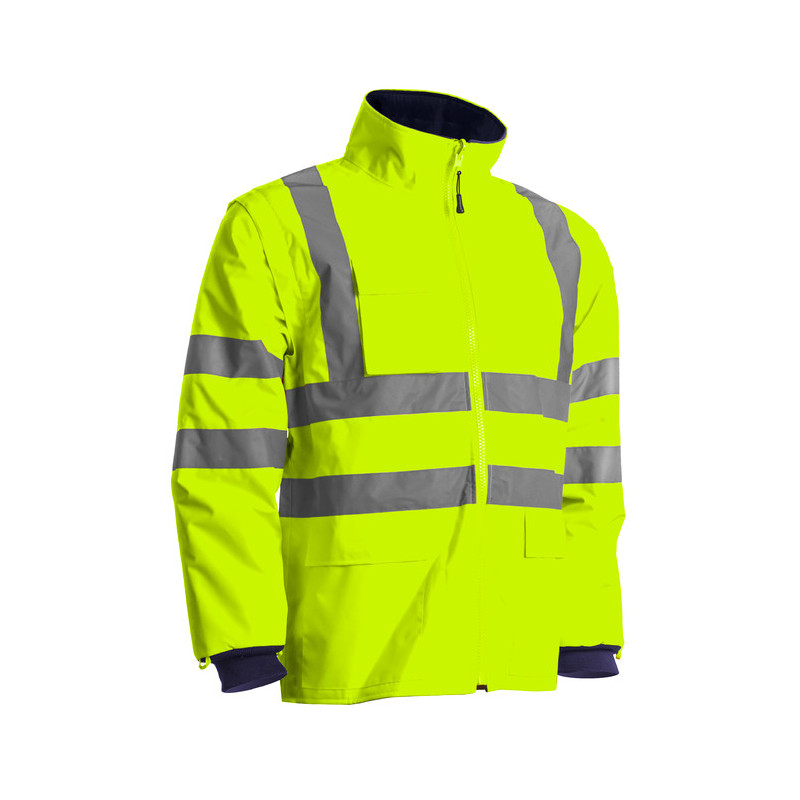 Coverguard Parka 4 en 1 Kanata haute visibilité polyester jaune/marine taille M Kobleo Coverguard Parka 4 en 1 Kanata haute visibilité polyester jaune/marine taille M Kobleo