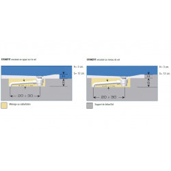 Samo Receveur douche rectangle anti-glisse 160x80 cm Blanc bondeVidage STON Kobleo