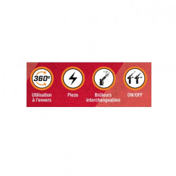 Sievert Kit bouteille de gaz Powercase MAPP US dans coffret Sievert Kobleo