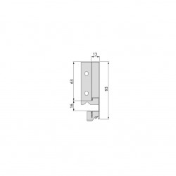 Emuca Tiroir extérieur 3170235 Vertex en acier gris anthracite Kobleo